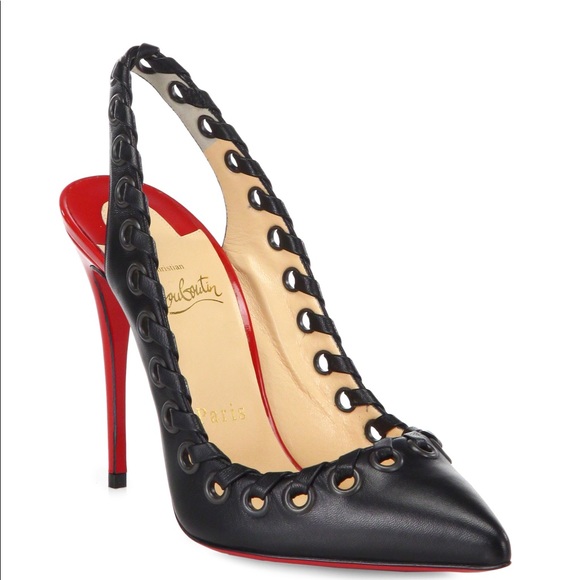 Authentic Christian Louboutin Ostri Slingback - Picture 8 of 8